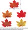 1100PCS Fall Artificial Maple Leaves Thanksgiving Autumn Leaf Wedding Party Table Decor,Multicolored